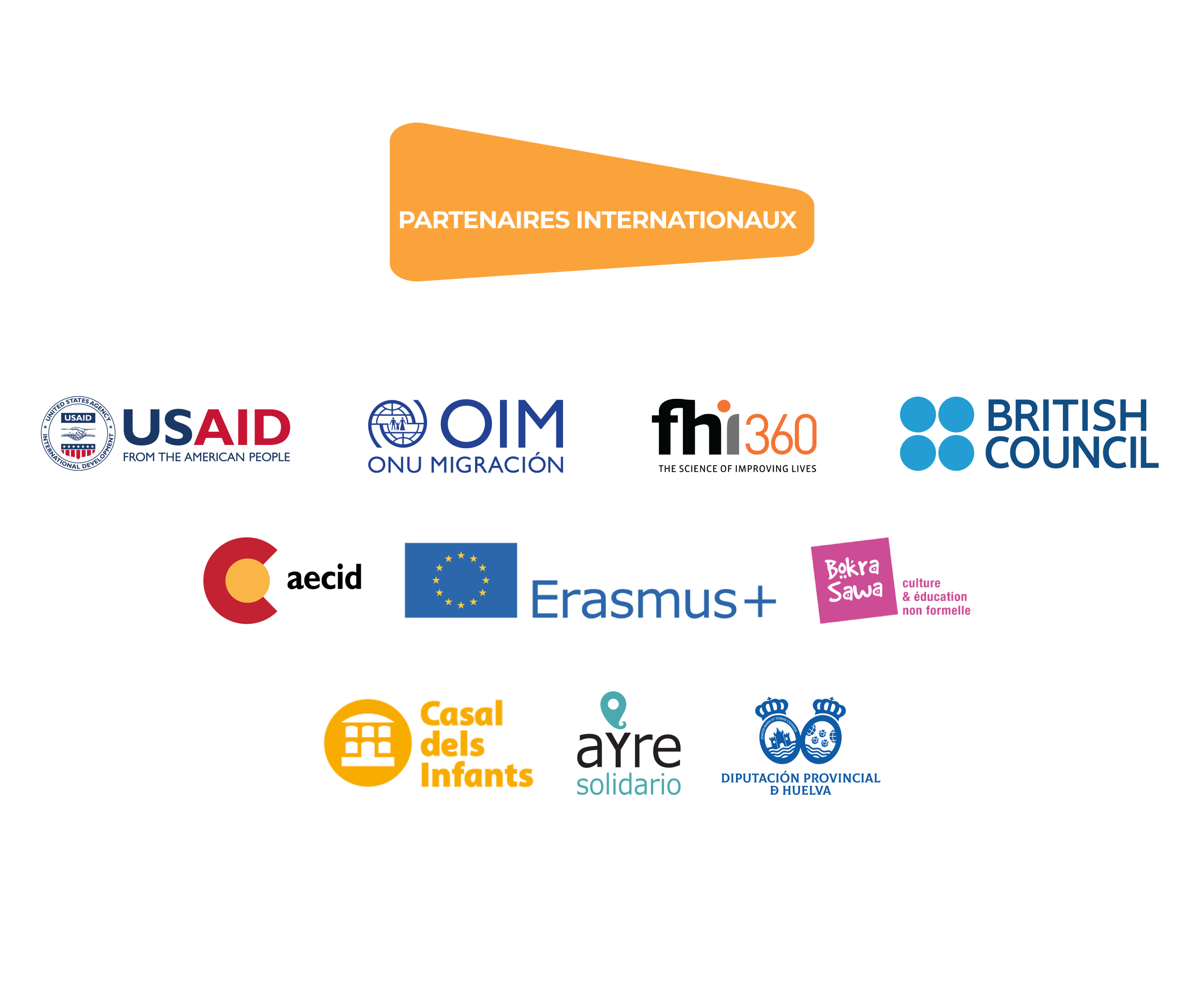 logos rauoabit assadaka , brtish council , casal, ayre solidario , aecid